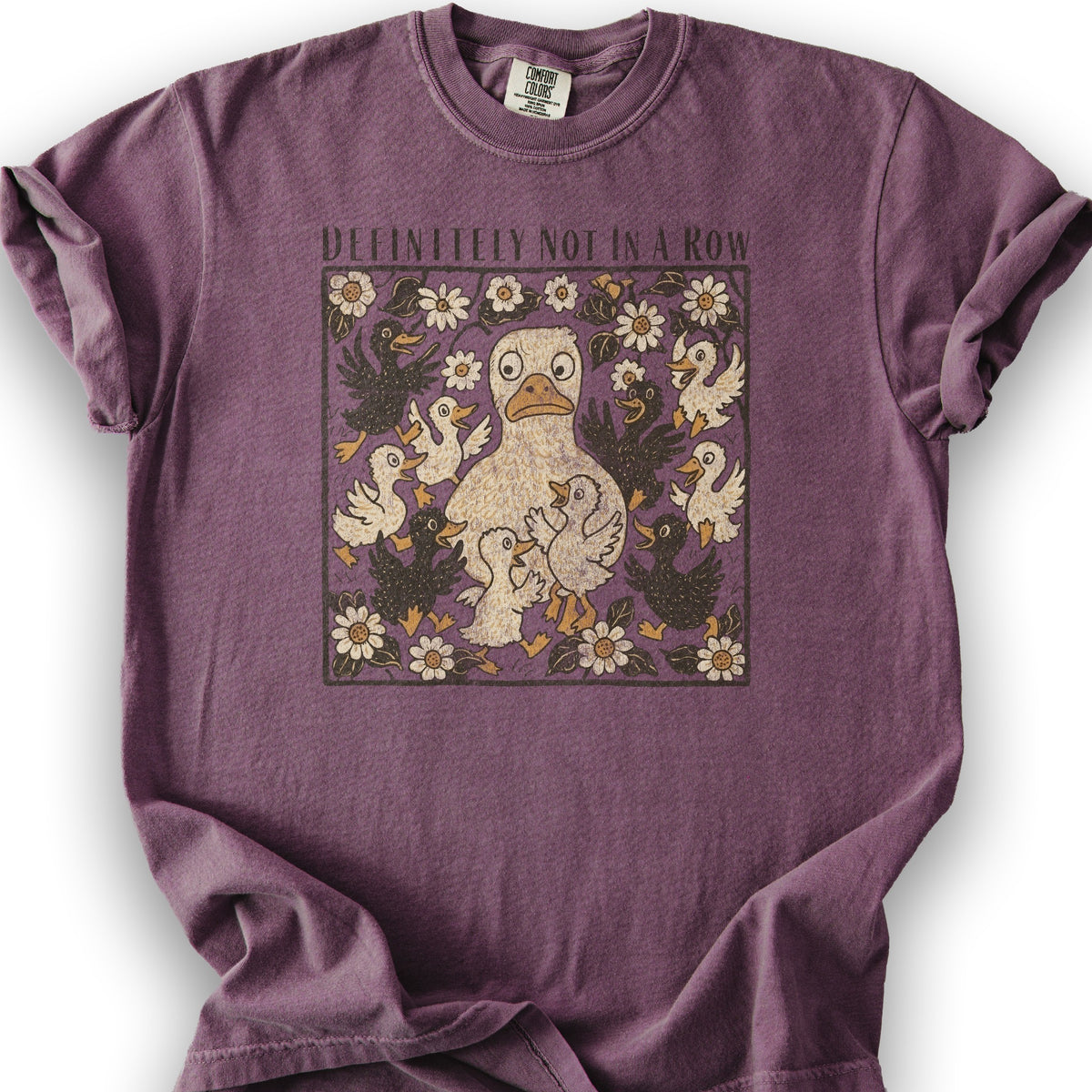 Ducks "Definitely Not in a Row" T-Shirt - Berry