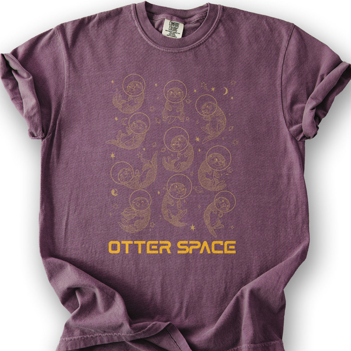Otter Space T-shirt - Berry