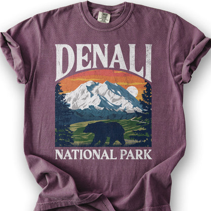 Denali National Park "Big and Bold" T-Shirt - Berry