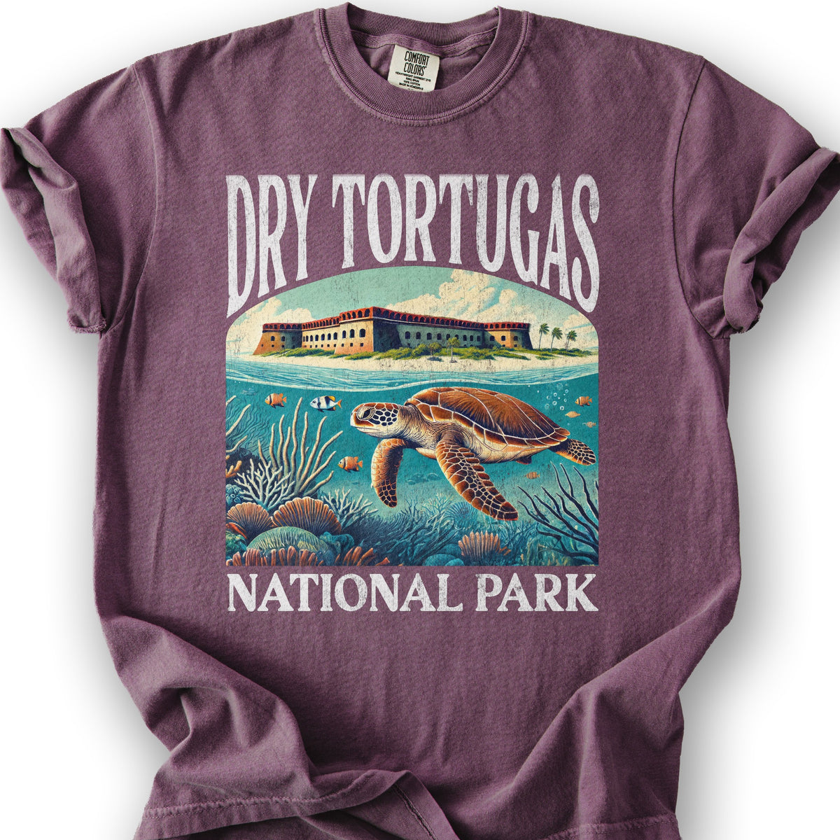 Dry Tortugas National Park "Big and Bold" T-Shirt - Berry