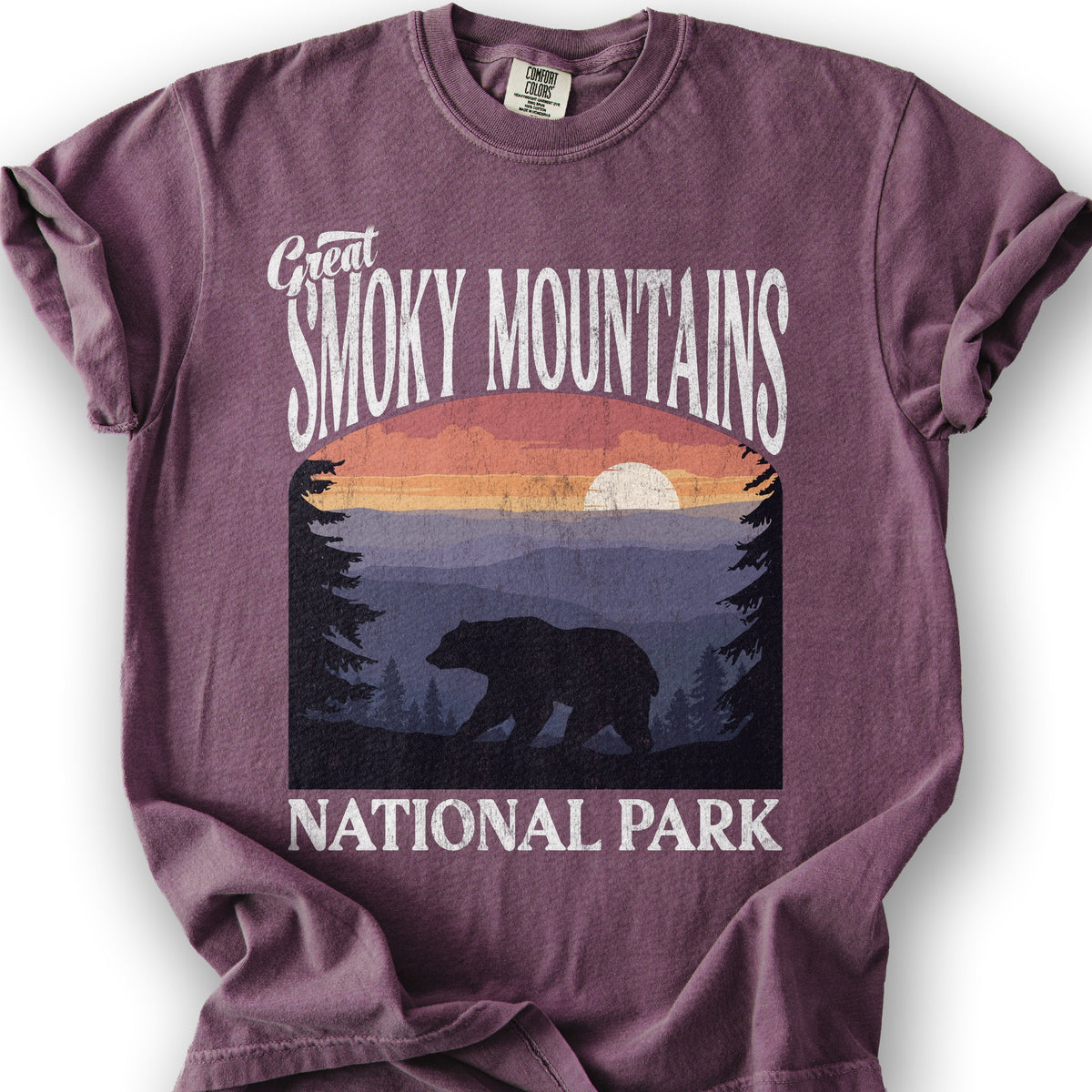 Great Smoky Mountains National Park "Big and Bold" T-Shirt - Berry