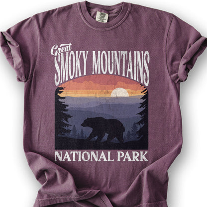 Great Smoky Mountains National Park "Big and Bold" T-Shirt - Berry