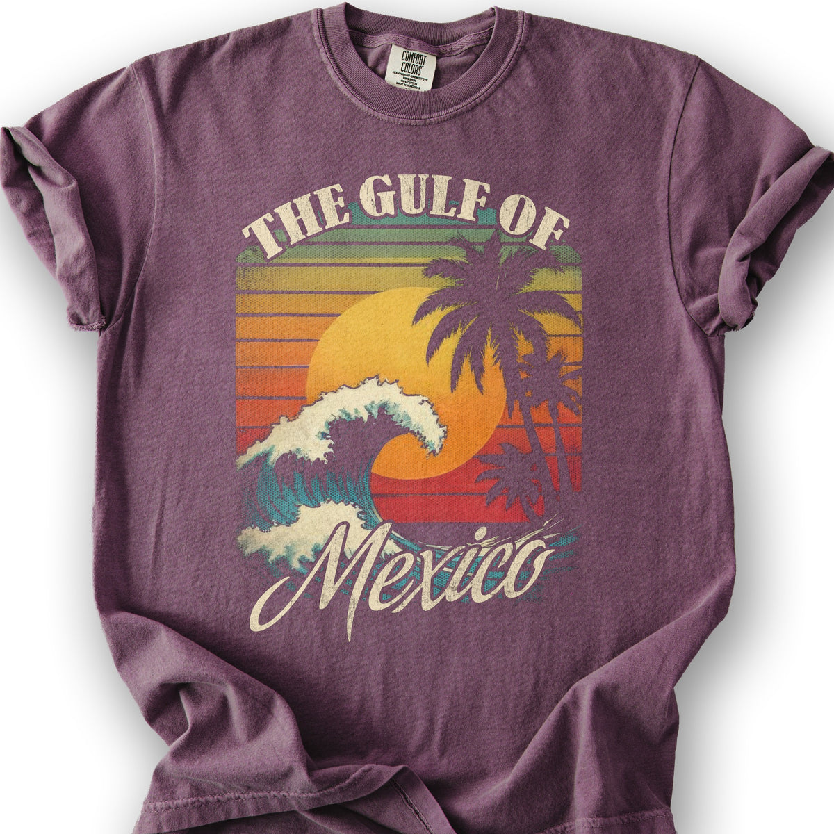 Gulf of Mexico "Retro Wave" T-Shirt - Berry