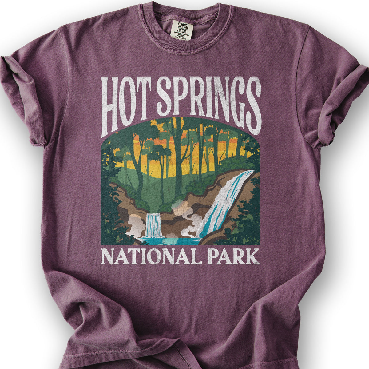 Hot Springs National Park "Big and Bold" T-Shirt - Berry