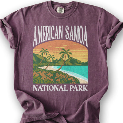 National Park of American Samoa "Big and Bold" T-Shirt - Berry
