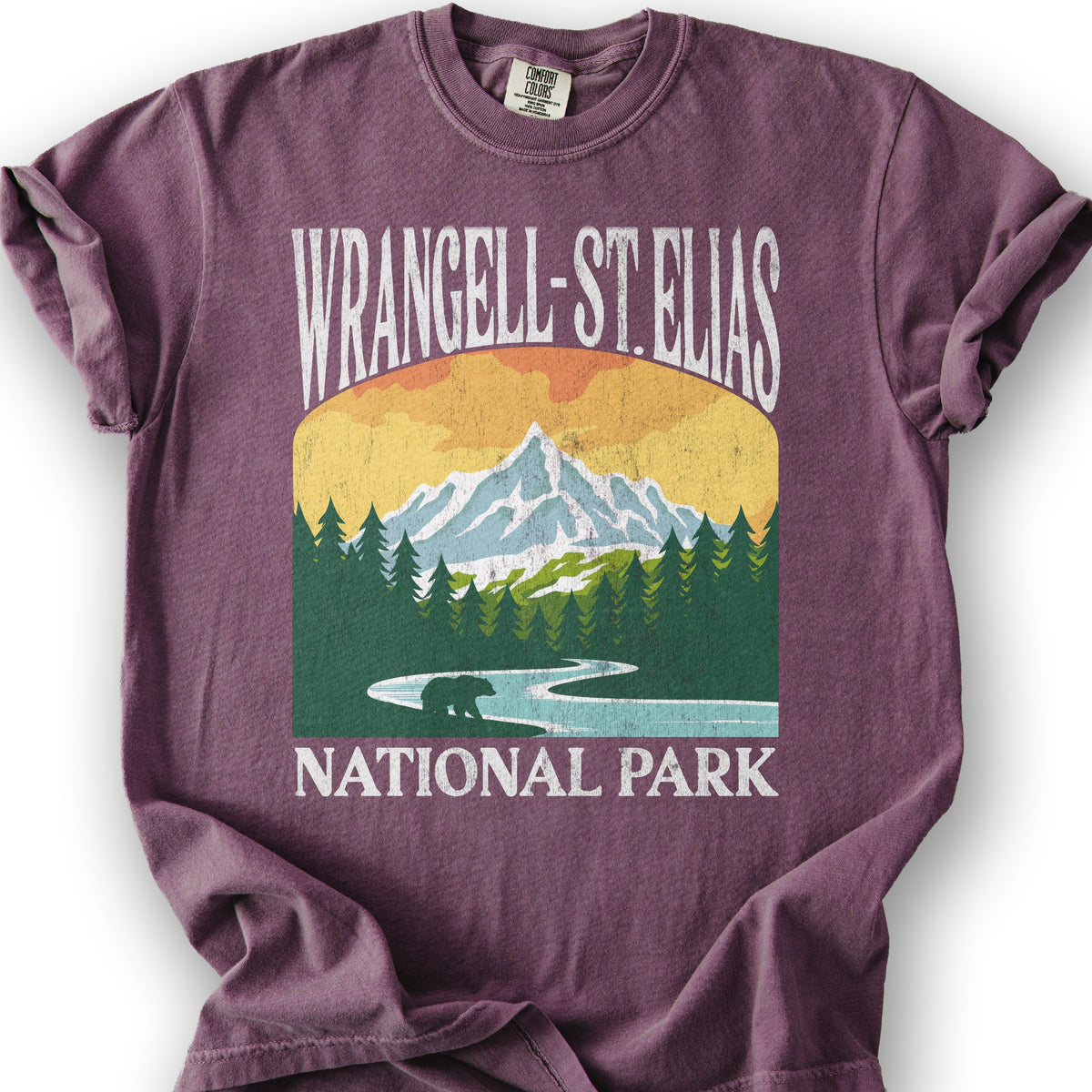 Wrangell St. Elias National Park "Big and Bold" T-Shirt - Berry