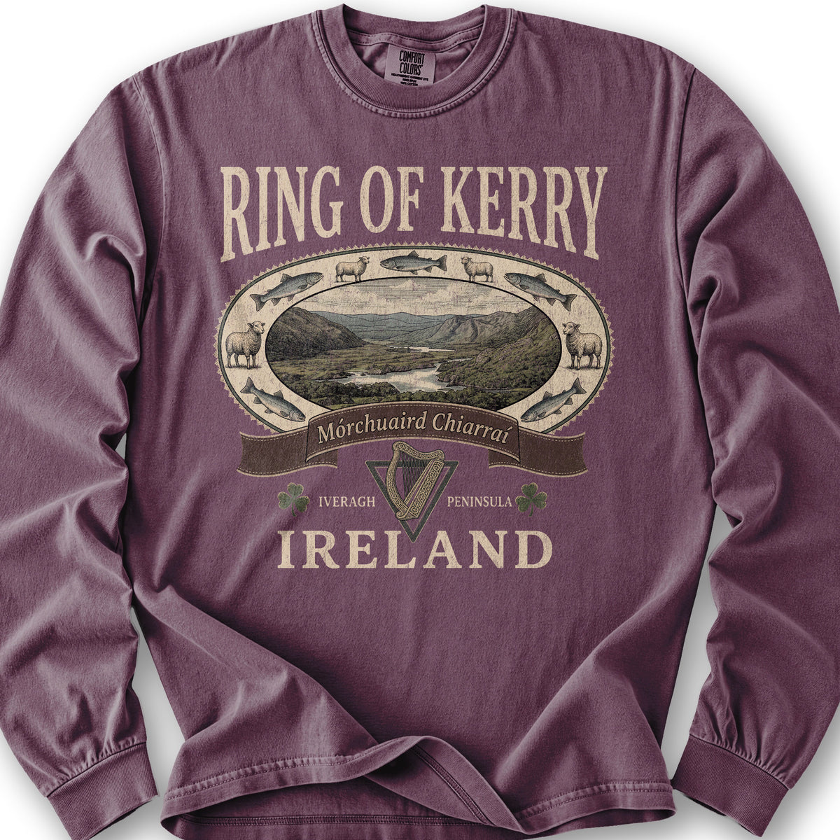 Ring of Kerry Heritage Long Sleeve Shirt - Berry