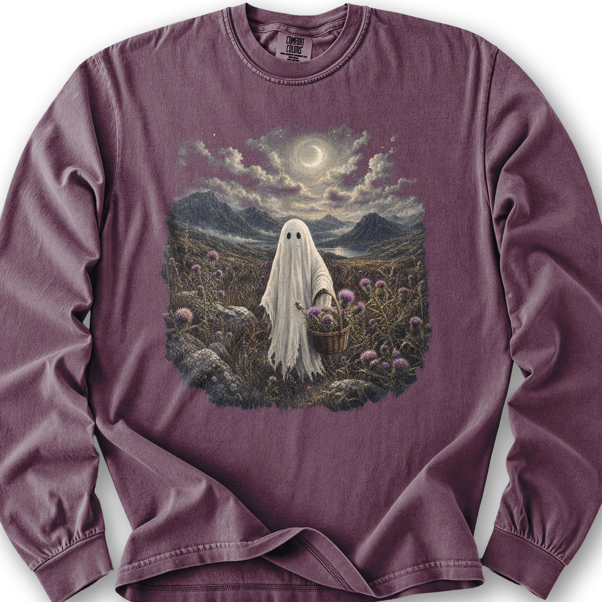 Ghost In the Glen Long Sleeve Shirt - Berry