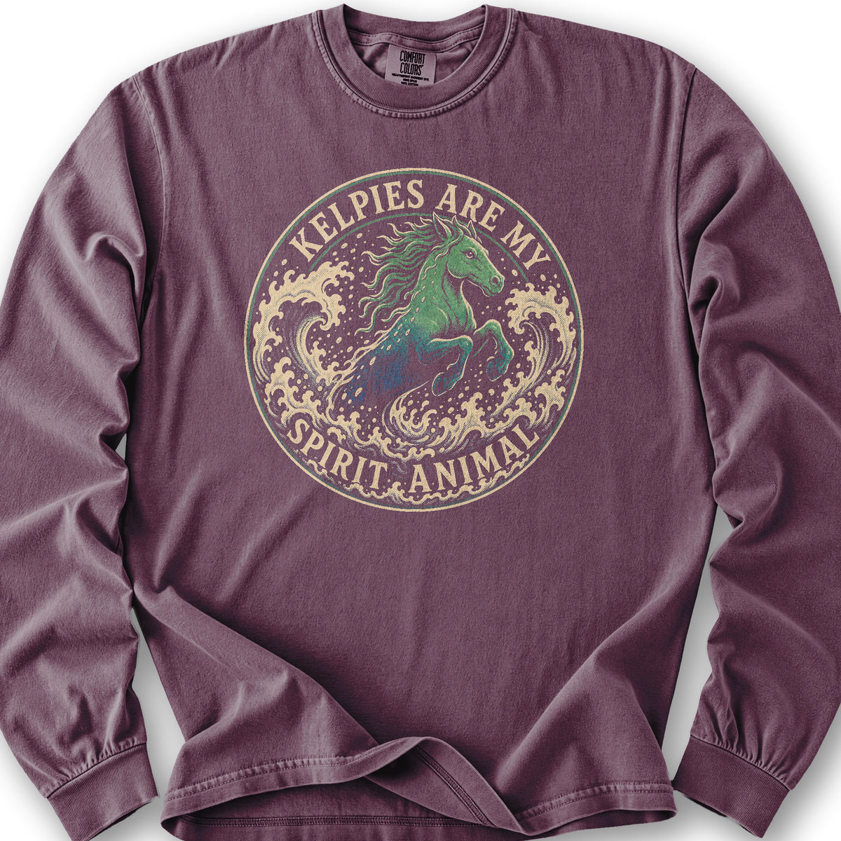 Kelpie Badge Long Sleeve Shirt - Berry