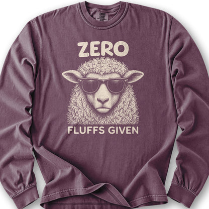 Zero Fluffs Given Long Sleeve Shirt - Berry