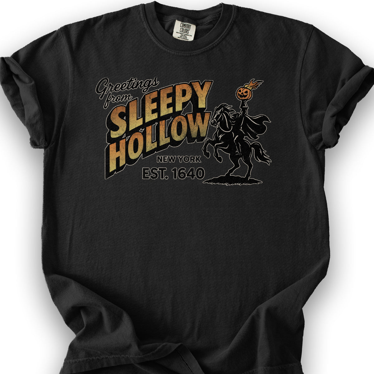 Greetings From Sleepy Hollow T-Shirt - Black