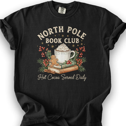 North Pole Book Club T-shirt - Black