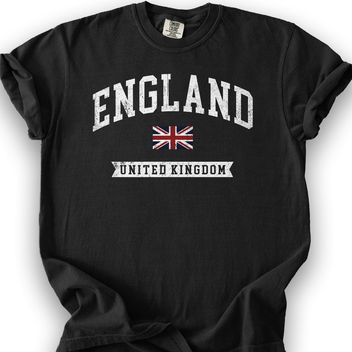 England Varsity Flag T-shirt - Black