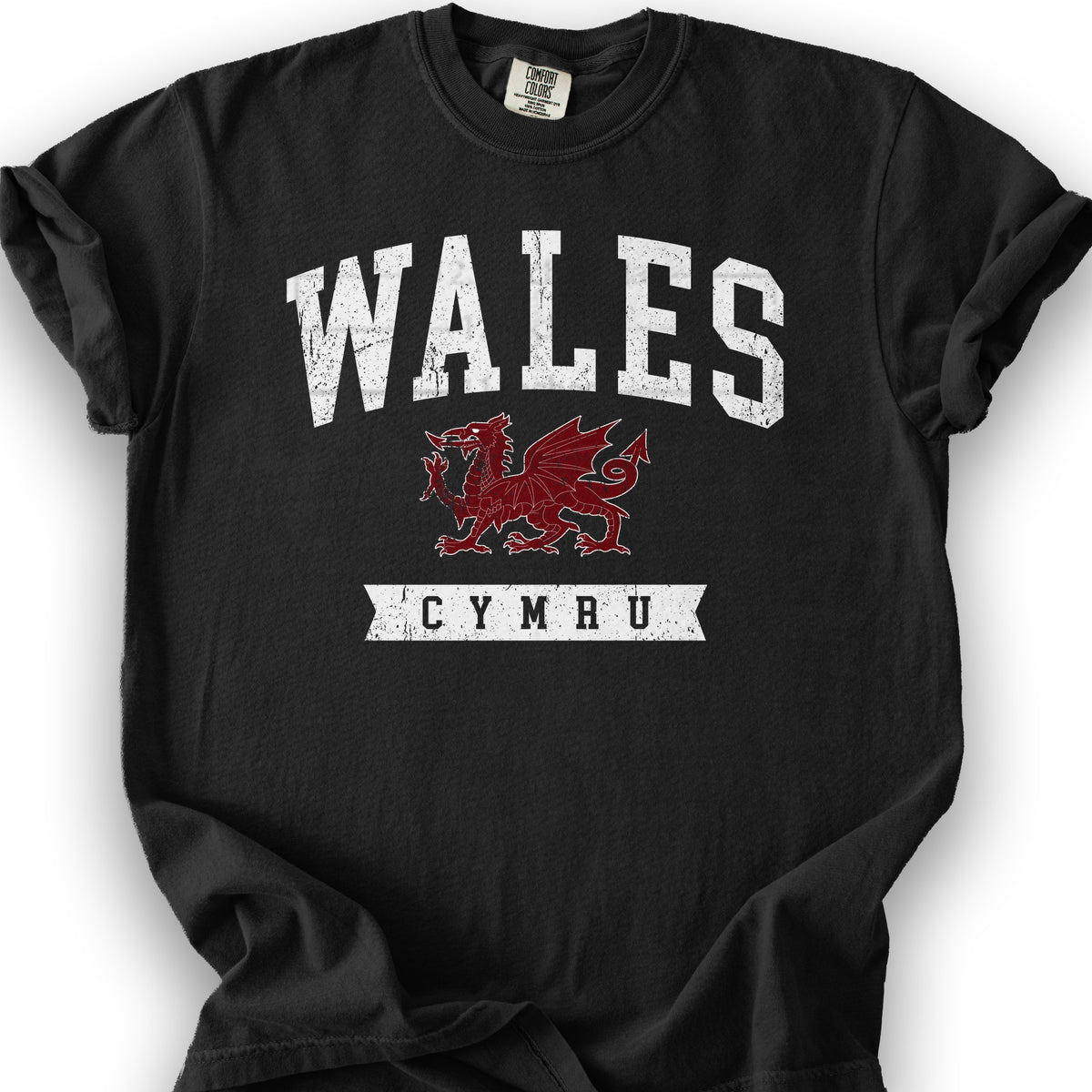 Wales Varsity Dragon T-shirt - Black
