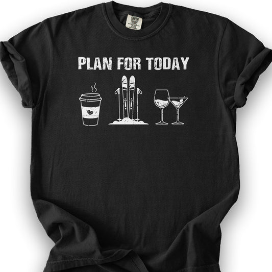 Plan For Today T-shirt - Black