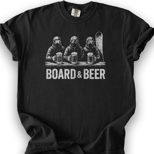 Board and Beer T-shirt - Black