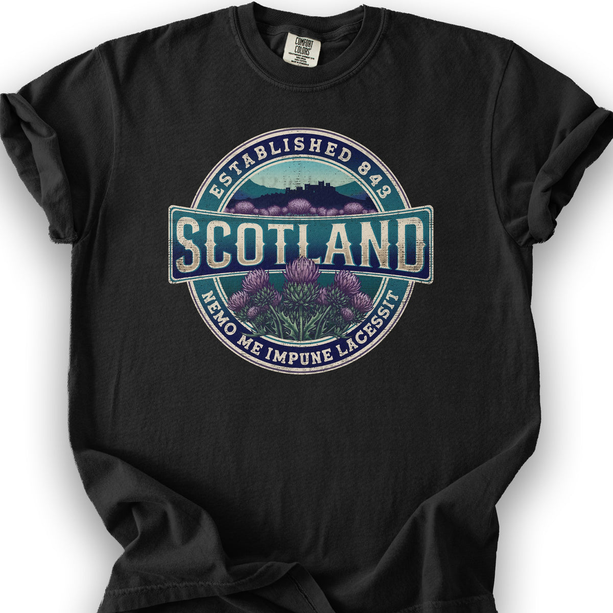 Scotland Badge T-shirt - Black