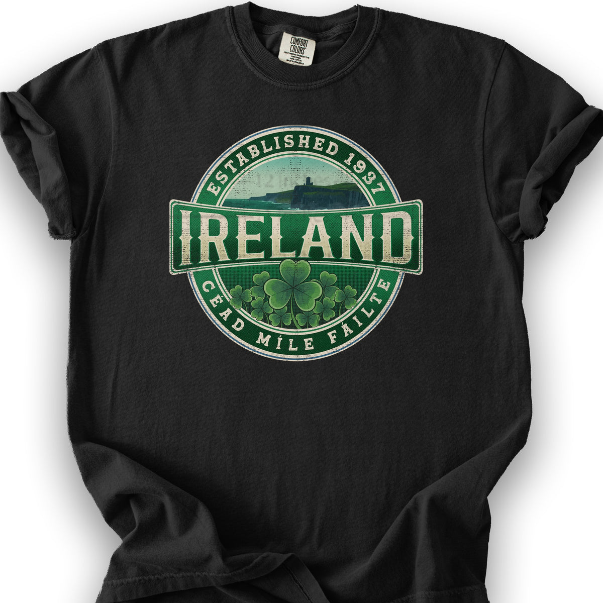 Ireland Badge T-shirt - Black