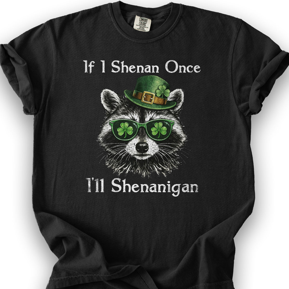 Shenanigans Raccoon T-Shirt - Black