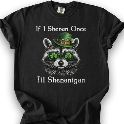 Shenanigans Raccoon T-Shirt - Black