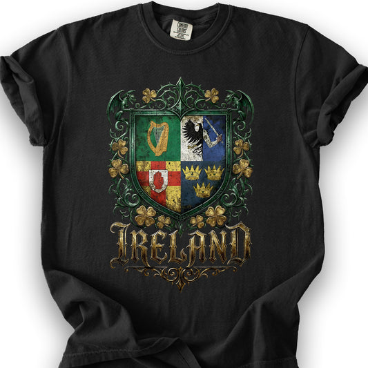 Irish Gothic Arms T-Shirt - Black