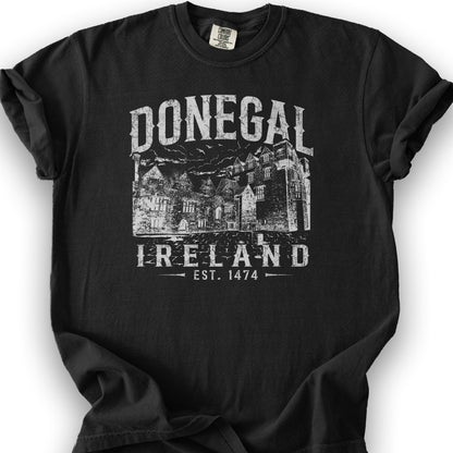 Donegal Ireland Sketch T-Shirt - Black