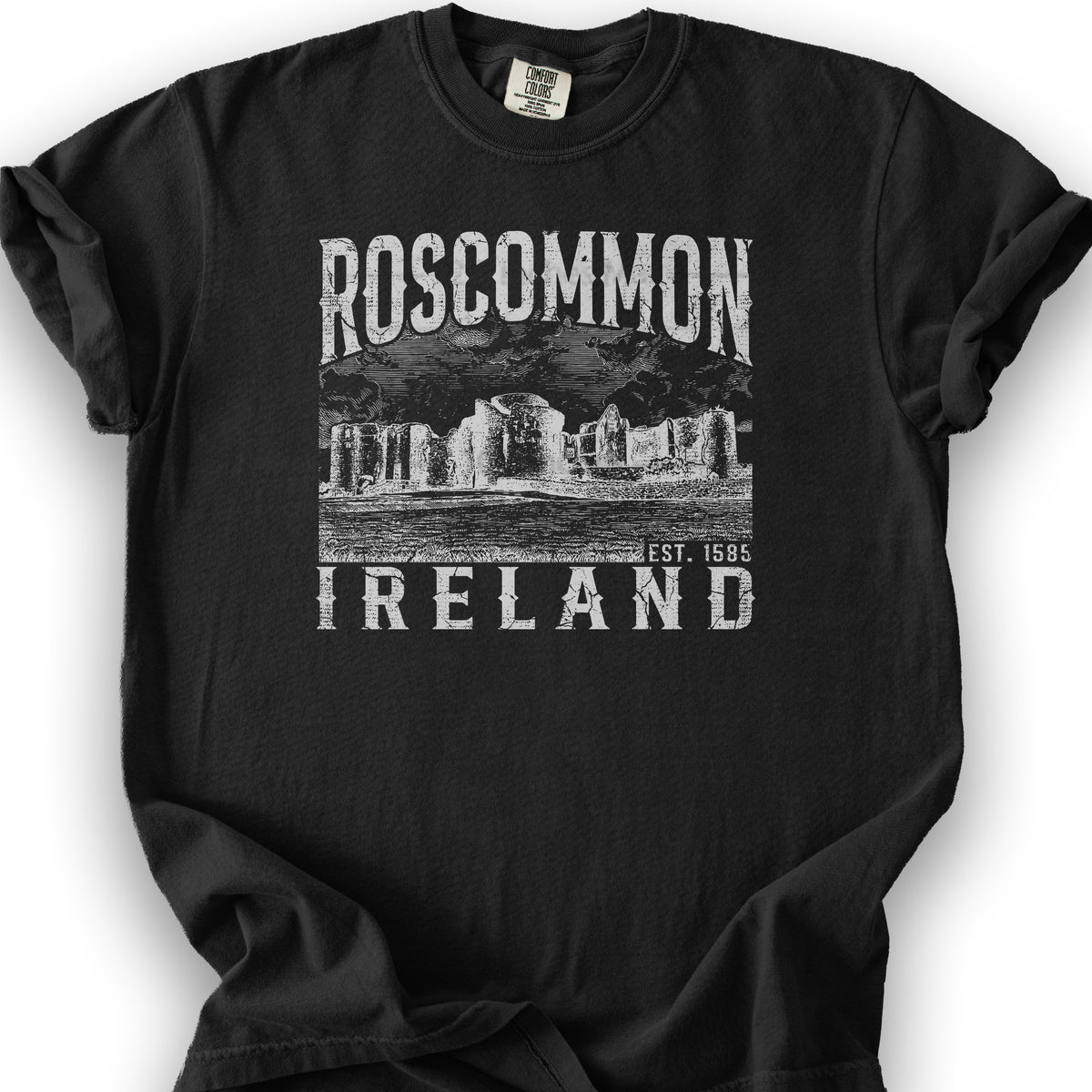 Roscommon Ireland T-Shirt - Black