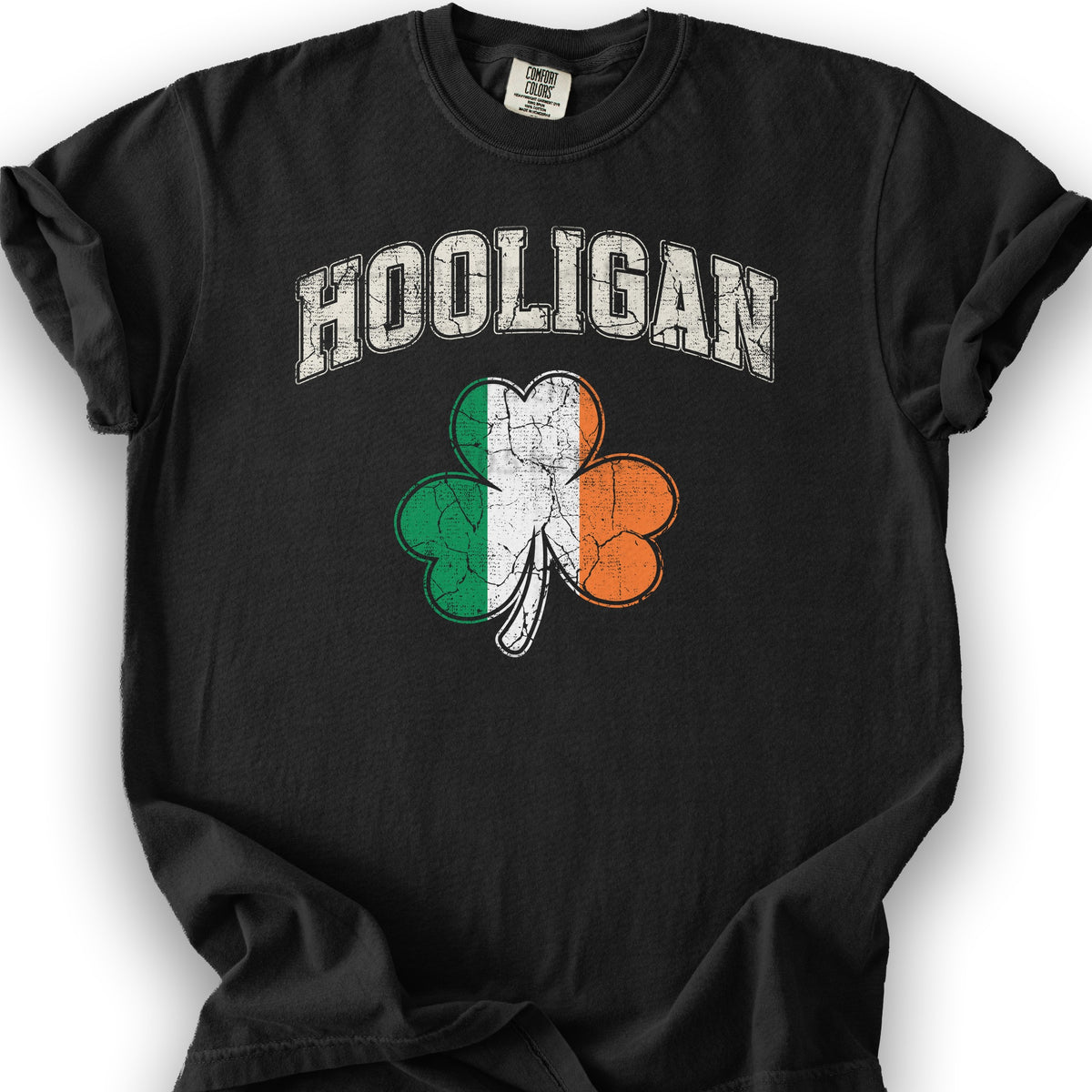 Hooligan Shamrock T-Shirt - Black