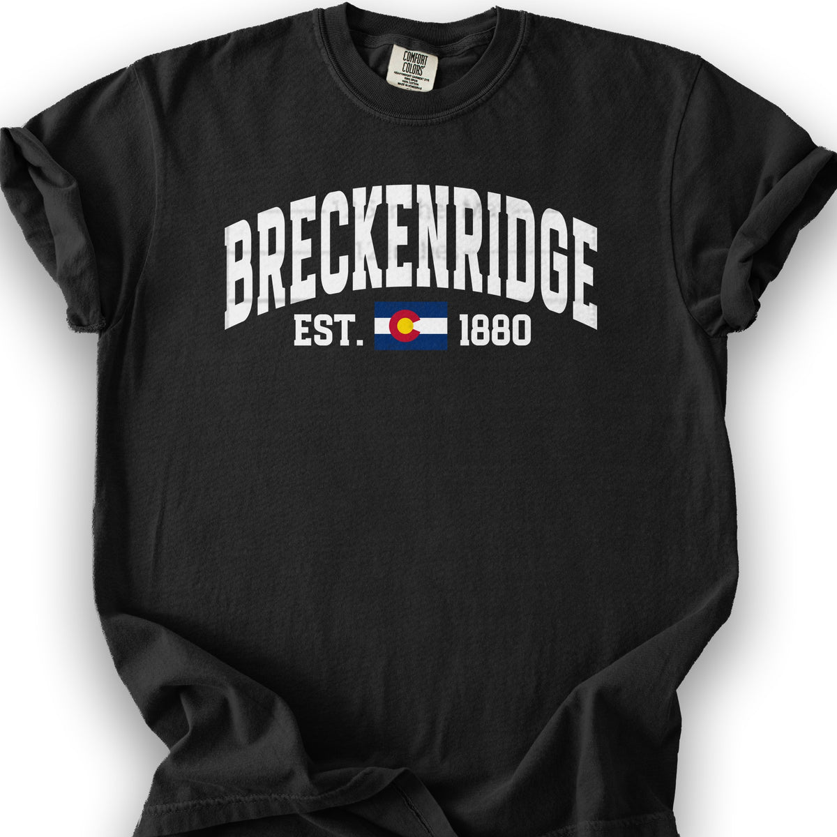 Breckenridge Colorado Varsity T-Shirt - Black