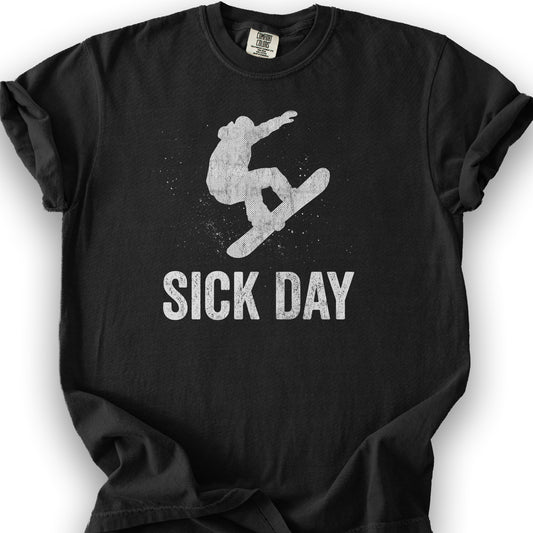 Sick Day Snowboard T-Shirt - Black
