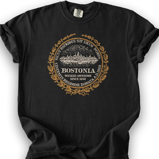 Bostonia Wicked Awesome T-Shirt - Black