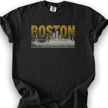 Boston Skyline T-Shirt - Black