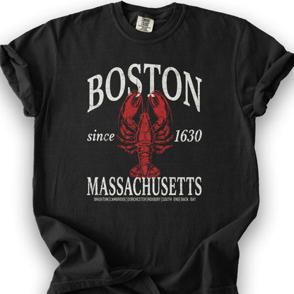 Boston Classic Lobster T-Shirt - Black