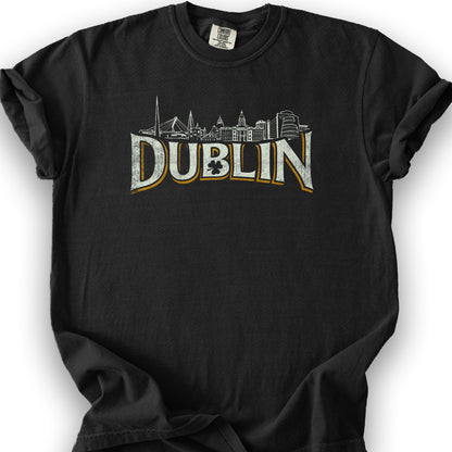 Dublin Skyline T-Shirt - Black