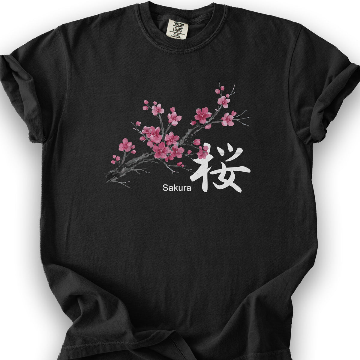 Cherry Blossom Sakura T-Shirt - Black
