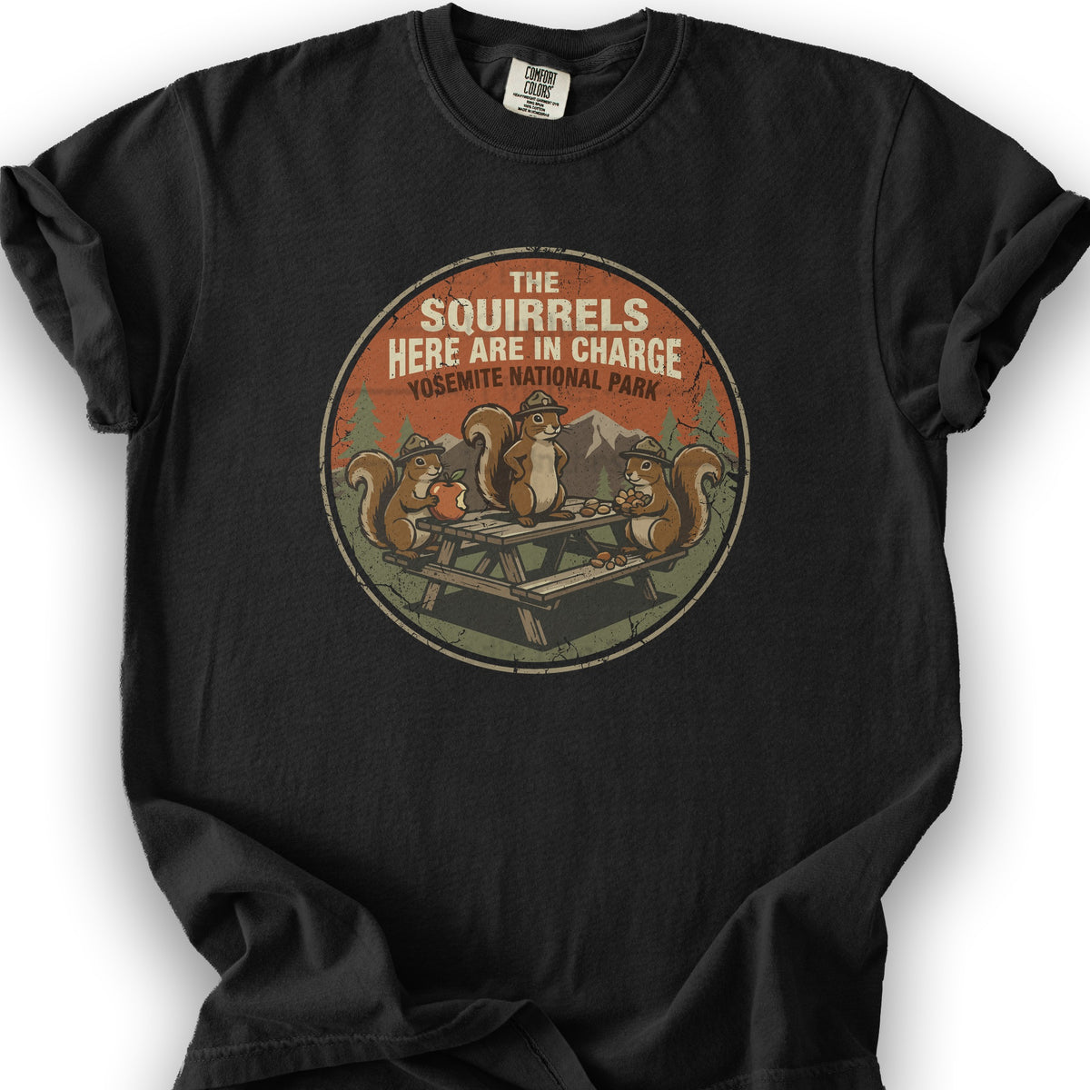 Yosemite Squirrels T-Shirt - Black