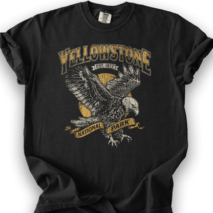 Yellowstone Eagle T-Shirt - Black