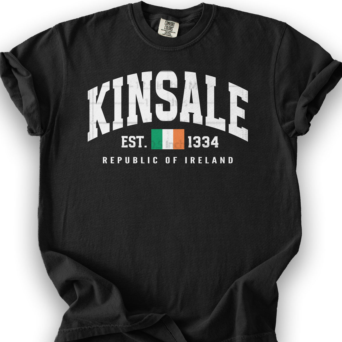 Kinsale Varsity Flag T-Shirt - Black
