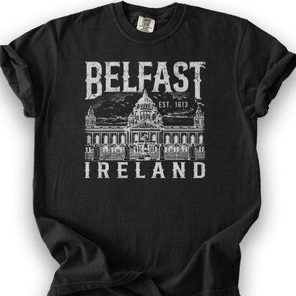 Belfast Ireland T-Shirt - Black