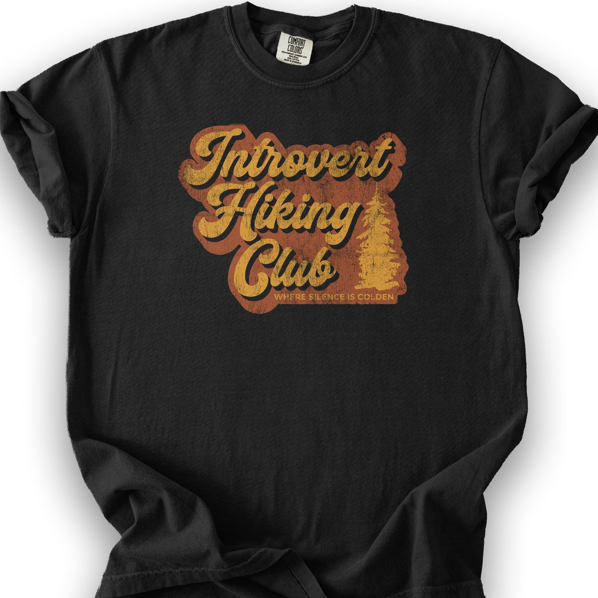 Introvert Hiking Club T-Shirt - Black