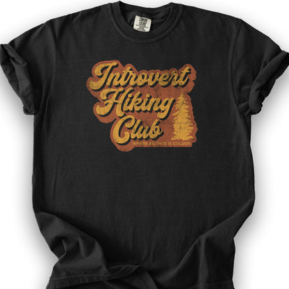 Introvert Hiking Club T-Shirt - Black