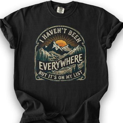 On My List T-Shirt - Black