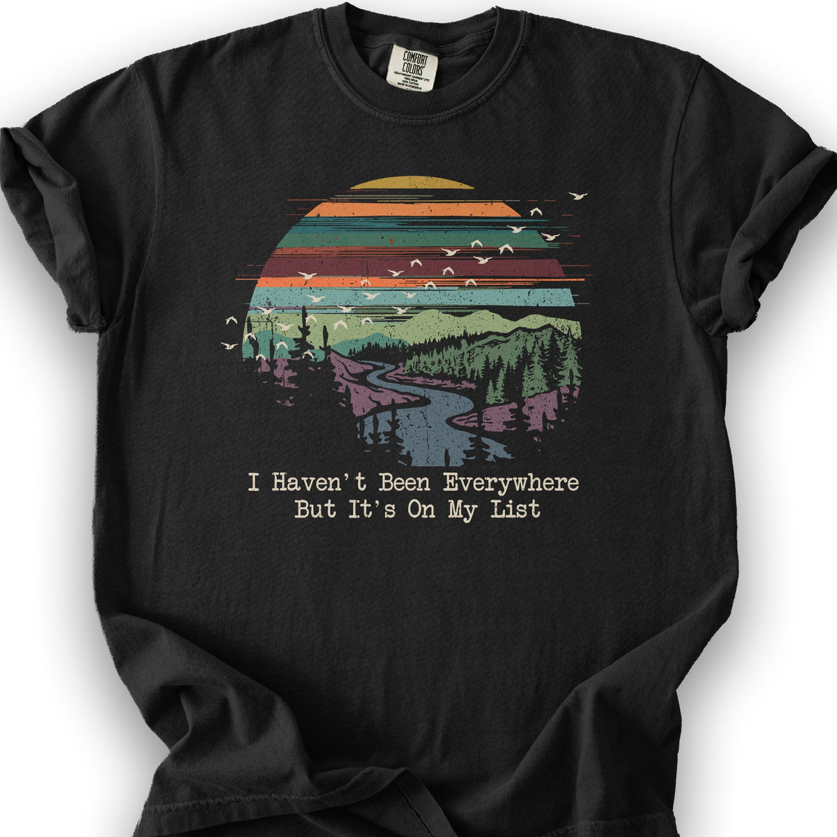 On My List Sunset T-Shirt - Black