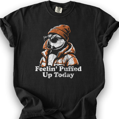 Puffin Puffed Up T-Shirt - Black