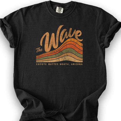 The Wave Stripes Arizona T-Shirt - Black