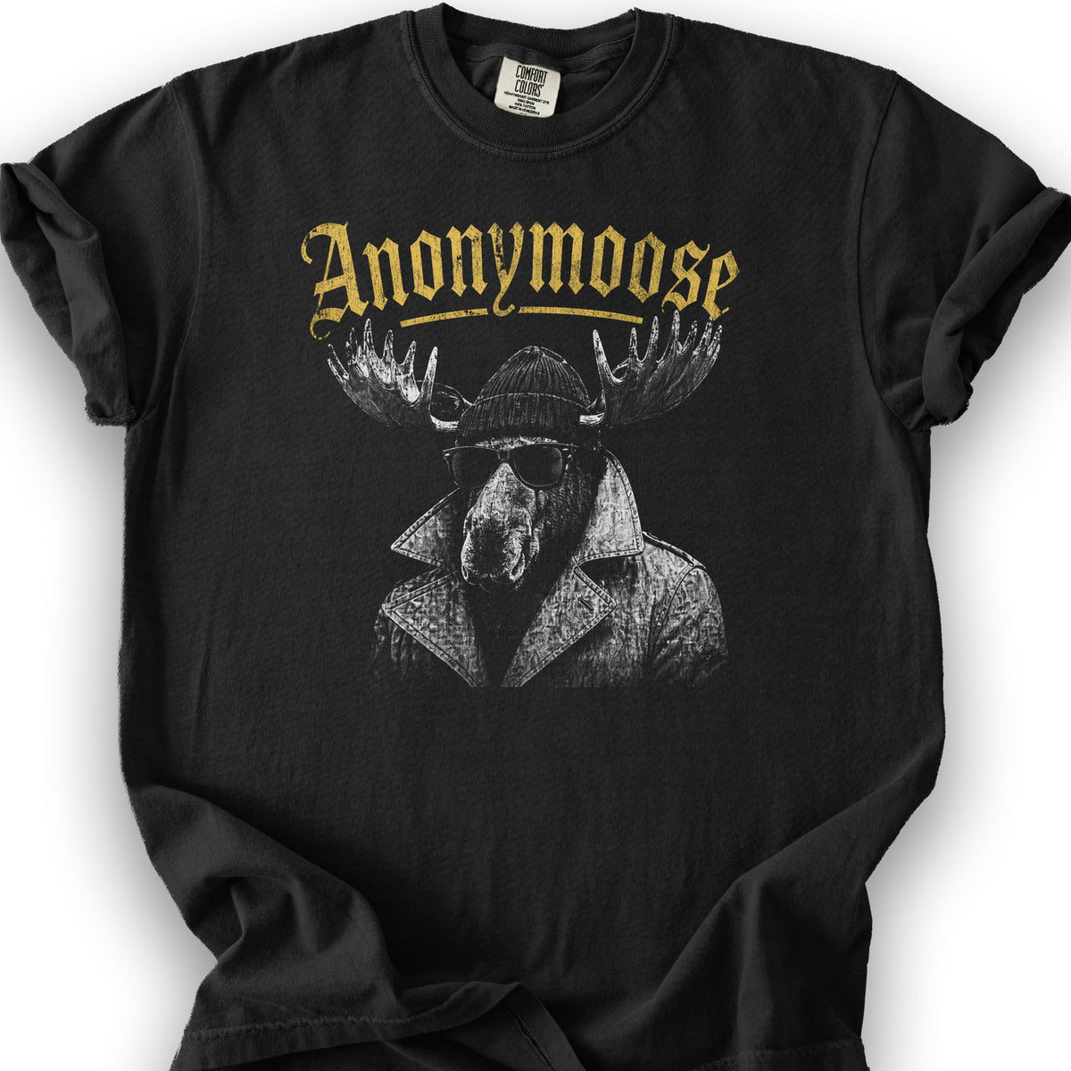 Anonymoose Halftone T-Shirt - Black
