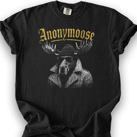 Anonymoose Halftone T-Shirt - Black