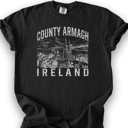 County Armagh Ireland T-Shirt - Black