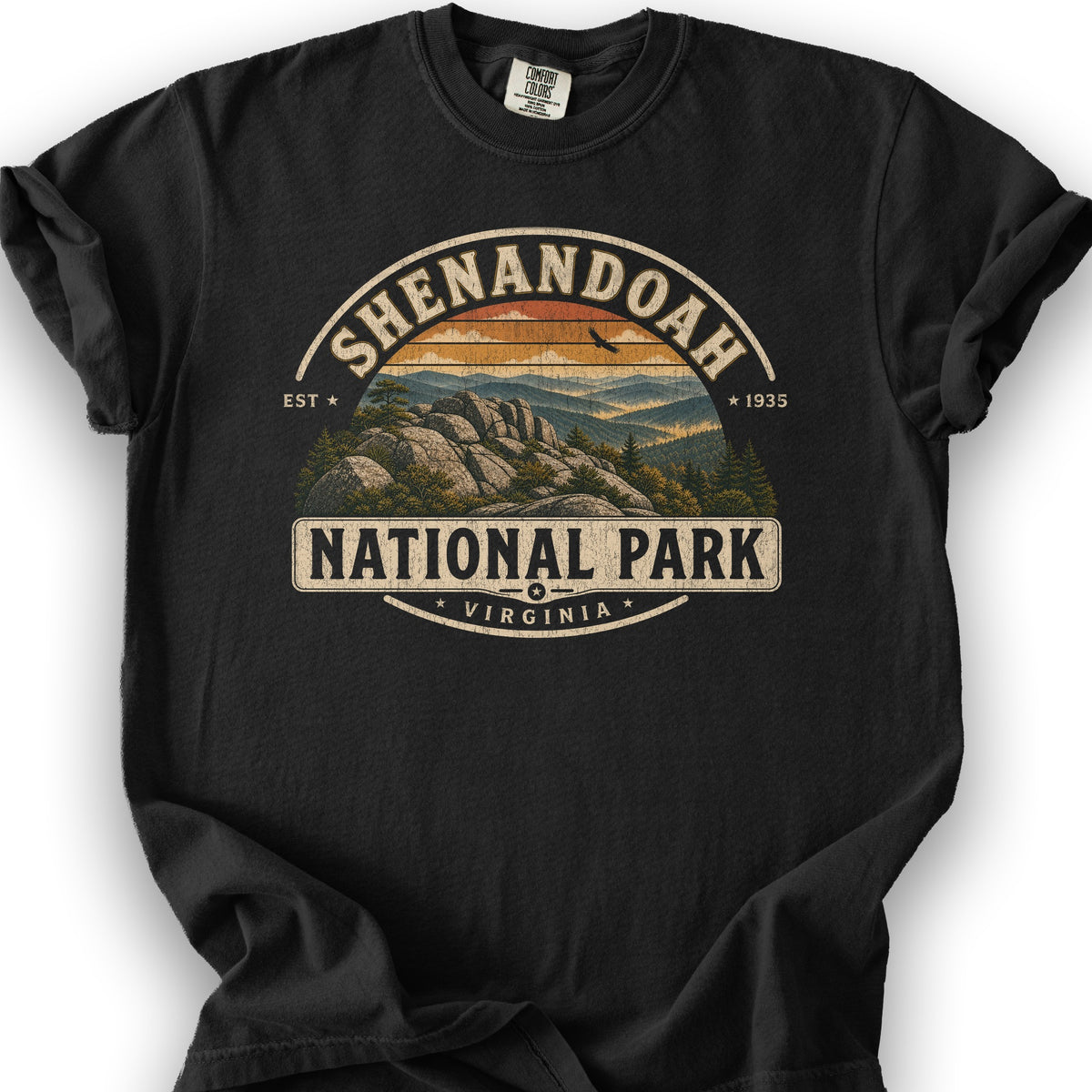 Shenandoah Medallion T-Shirt - Black
