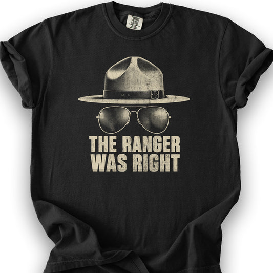 Ranger Was Right Halftone T-Shirt - Black